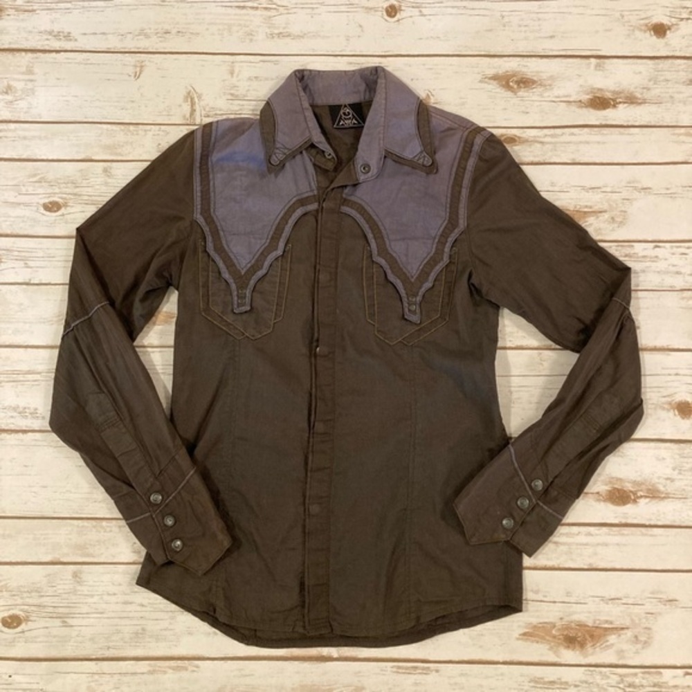 Ayya Men’s Alternative Gothic Button Down Shirt Size 48/Small